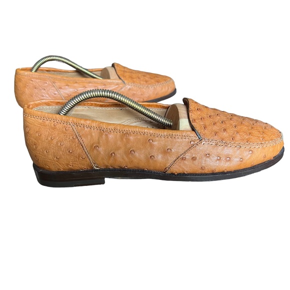 Giorgio\'s Ostrich Quill Men\'s Loafers Shoes Slip Ons Moccasin Authentic NEW 9.5 main image 4